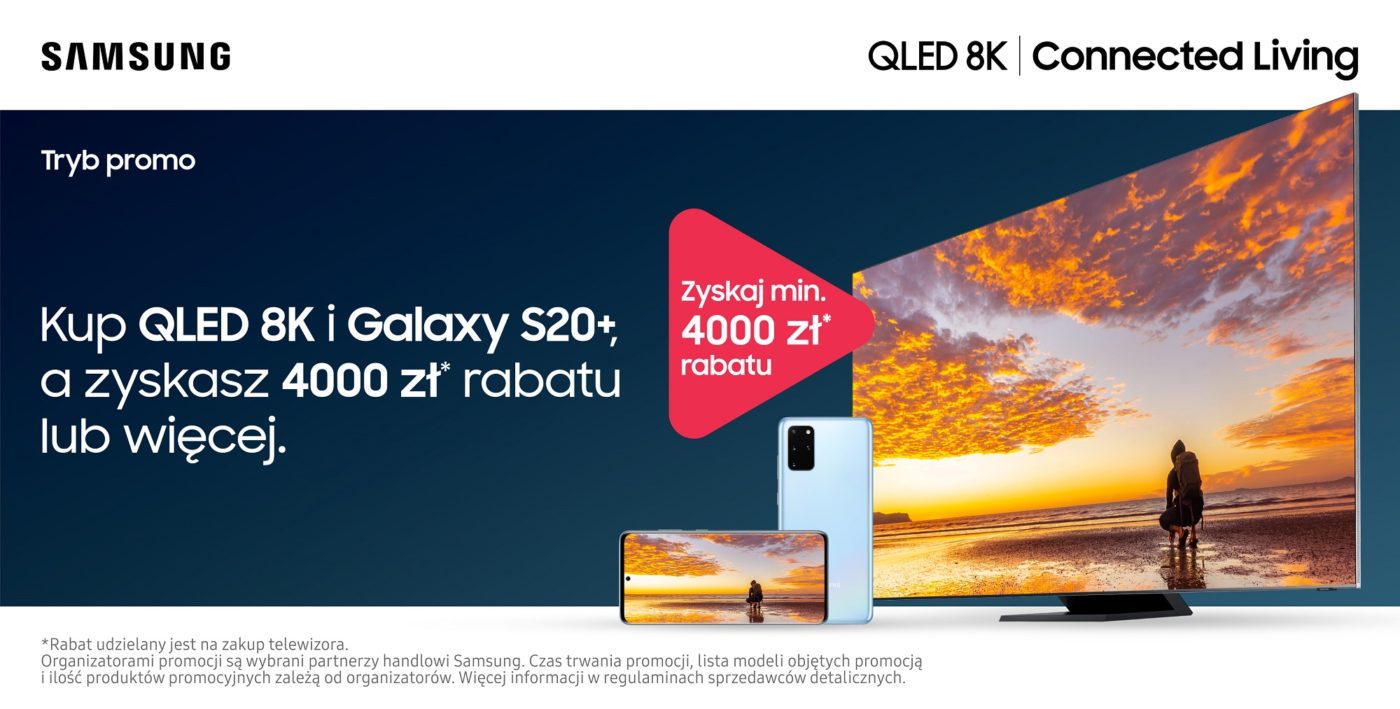 Samsung QLED 8K Galaxy S20+ promocja zestaw