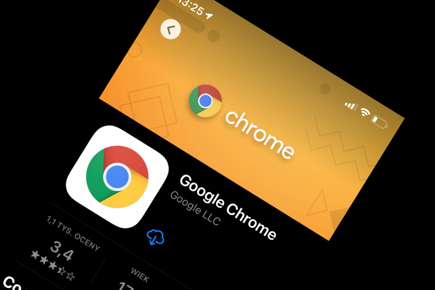 przeglądarka Google Chrome iOS Apple App Store