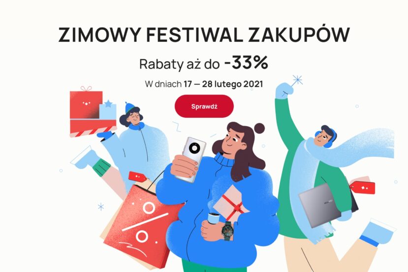 promocja Zimowy Fesiwal Zakupów na huawei.pl