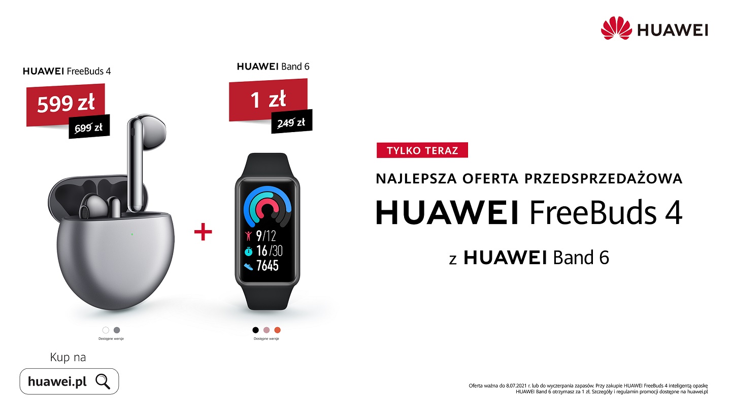 przedsprzedaż słuchawek Huawei FreeBuds 4
