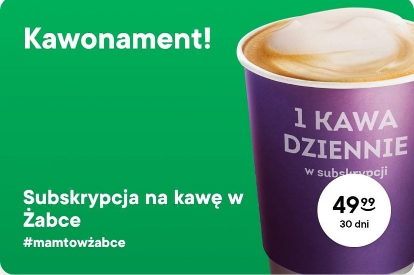 Kawonament Żabka abonament subskrypcja na kawę fot. Tabletowo.pl