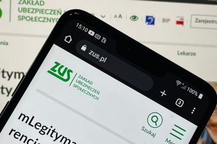 logo ZUS, aplikacja, strona internetowa, mObywatel