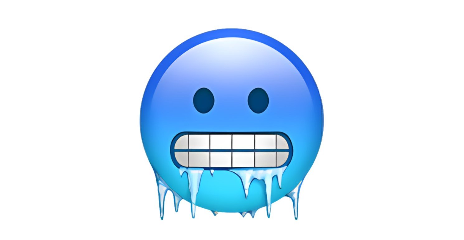 emotka zimno cool frozen emoji