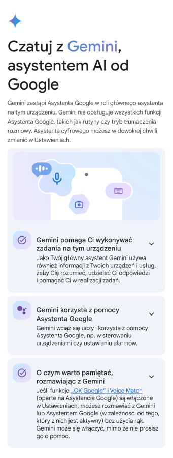 Aplikacja Google Gemini 