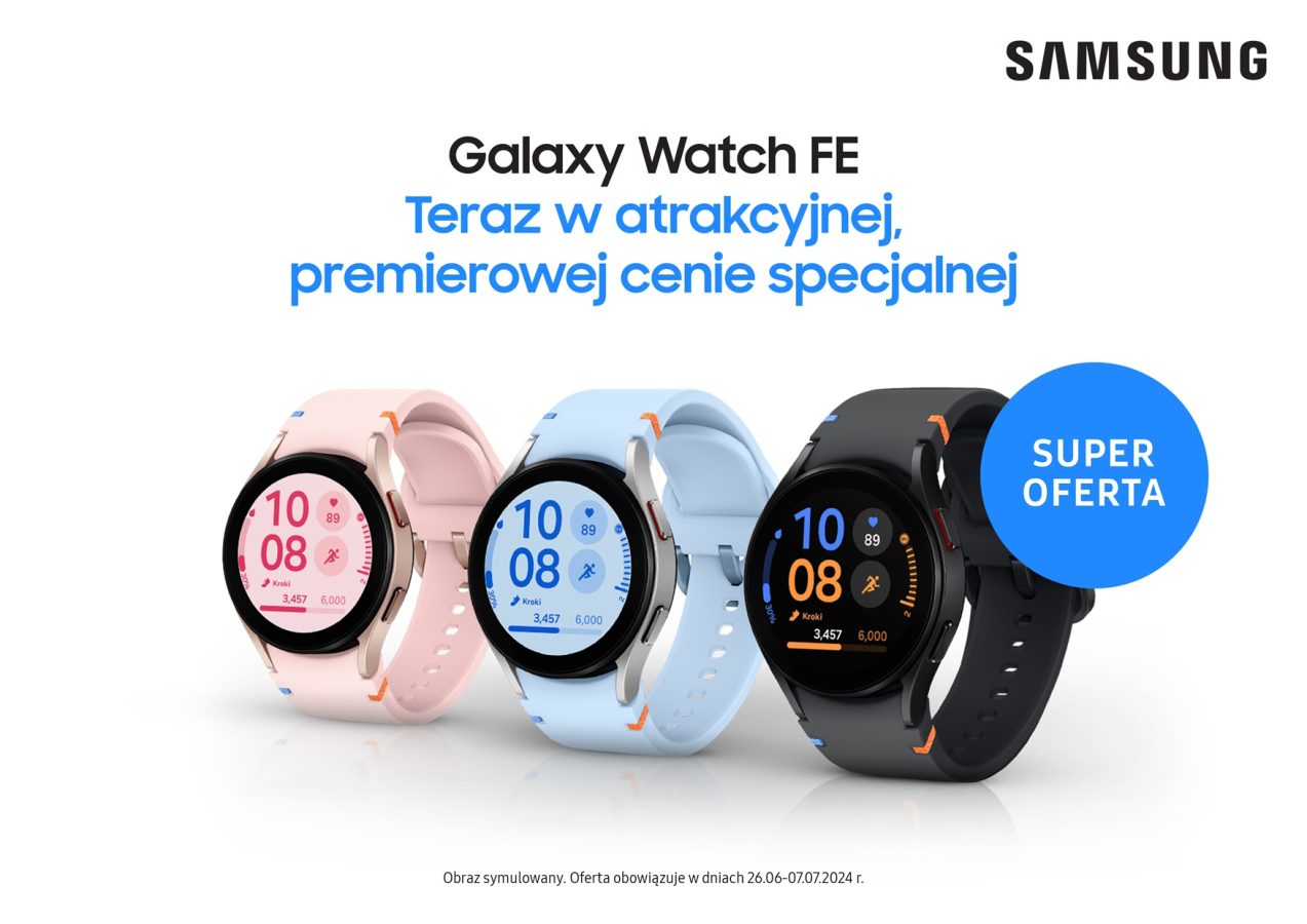 smartwatch samsung galaxy watch fe polska premiera promocja