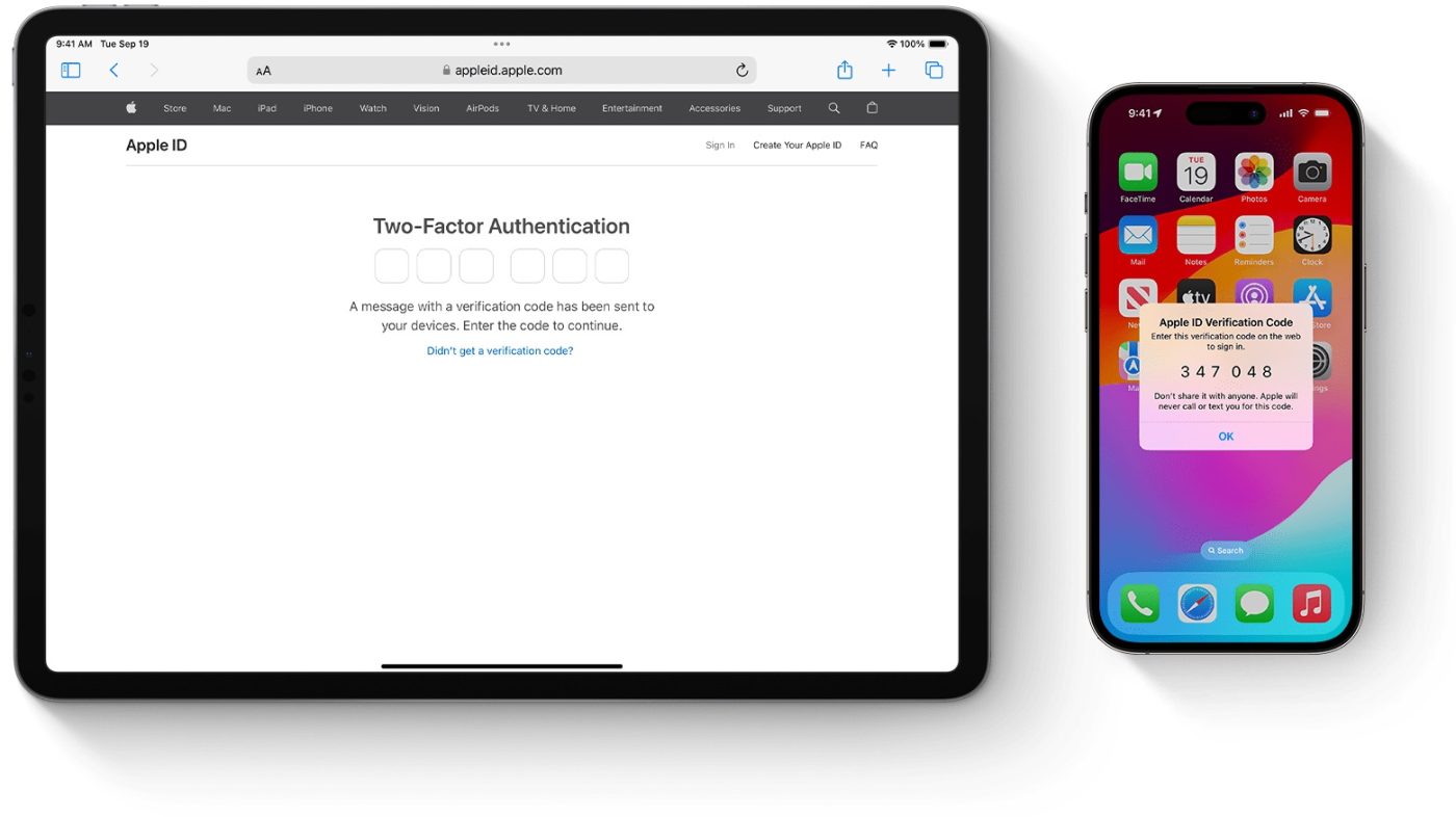 Uwierzytelnianie dwupoziomowe dla konta Apple ID