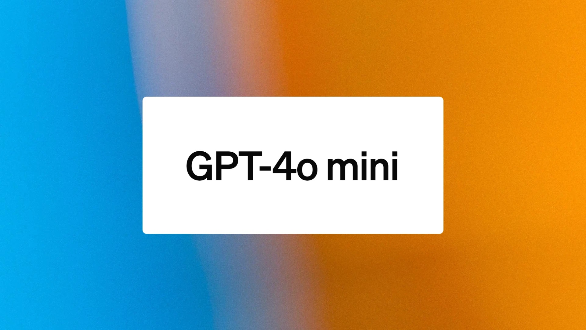 Nowy model AI GPT-4o mini dla bota ChatGPT
