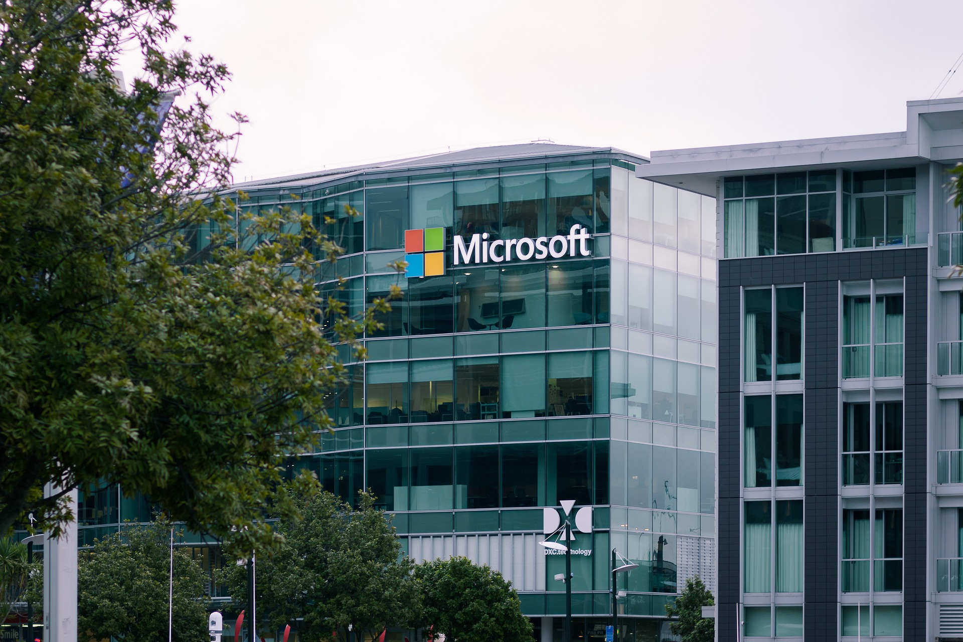 Microsoft siedziba budynek logo