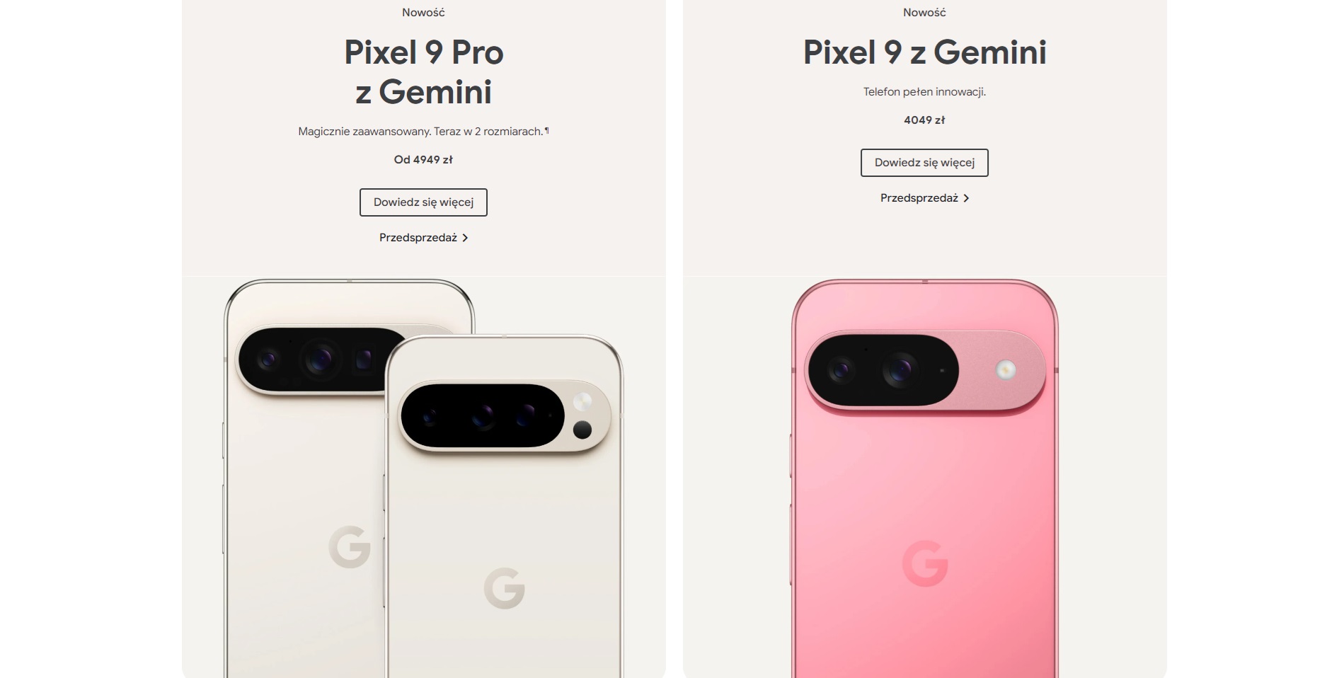 google pixel 9 google pixel 9 pro google pixel 9 pro xl google store polska fot. tabletowo.pl