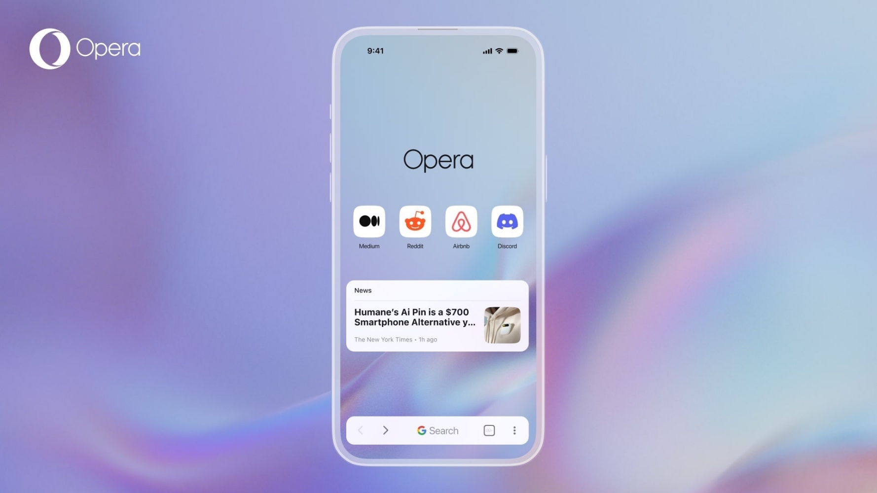 Opera One na iOS