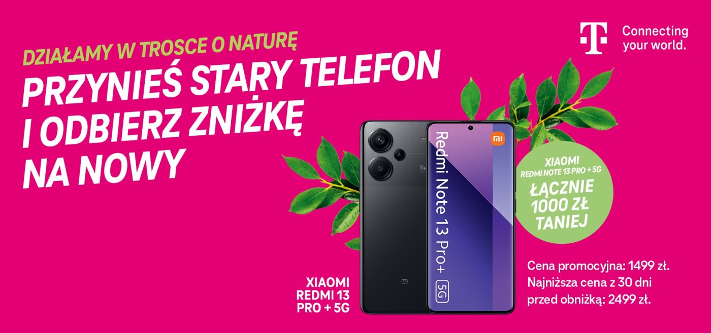 t-mobile promocja na smartfon xiaomi redmi note 13 pro plus 5g