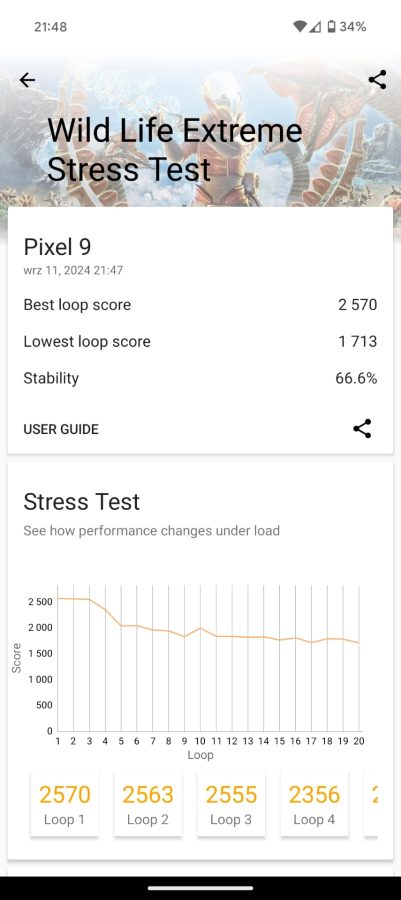 Google Pixel 9 3DMark