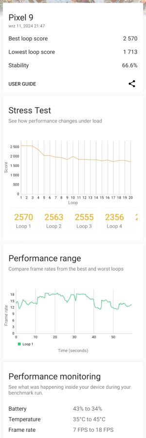 Google Pixel 9 3DMark