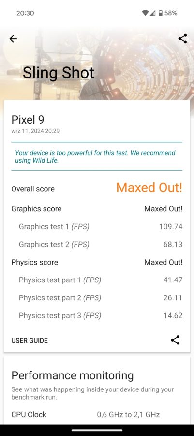 Google Pixel 9 3DMark