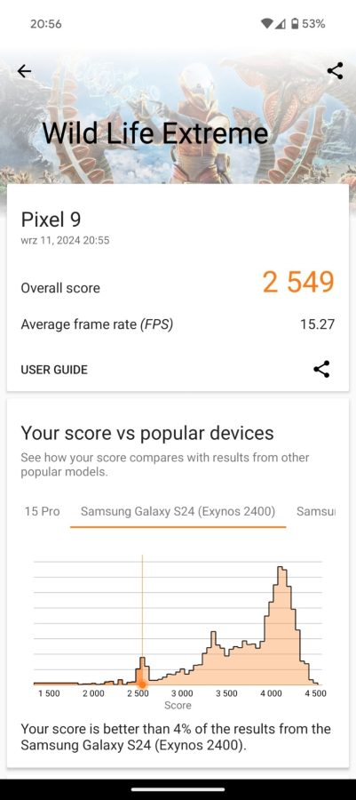 Google Pixel 9 3DMark