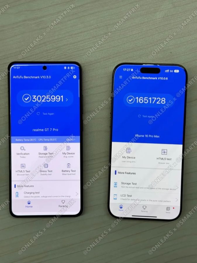 Realme-GT7-Pro-AnTuTu-qualcomm-snapdragon-elite-apple-a18-pro