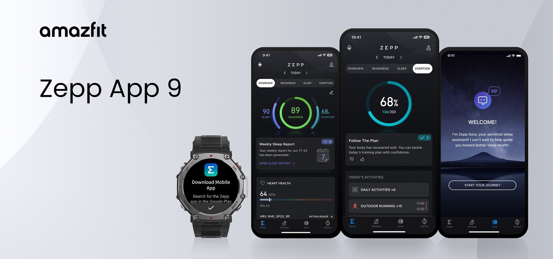 aplikacja zepp app 9 amazfit nowa wersja aktualizacja 10.2024