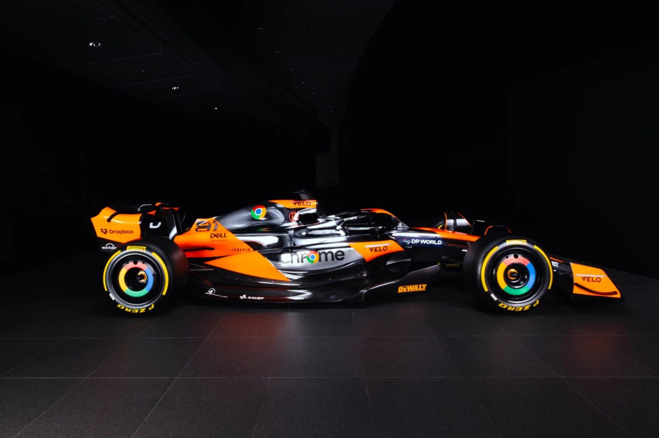 mclaren f1 malowanie gp usa google chrome