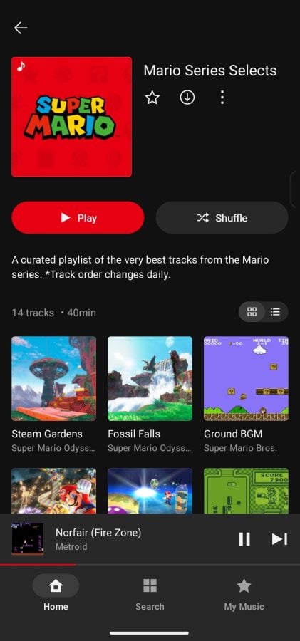 nintendo music spotify