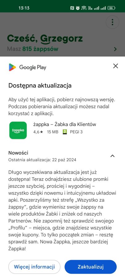 Żabka - nowa aplikacja Żappka fot. Tabletowo.pl