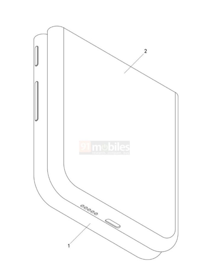 xiaomi patent składany smartfon