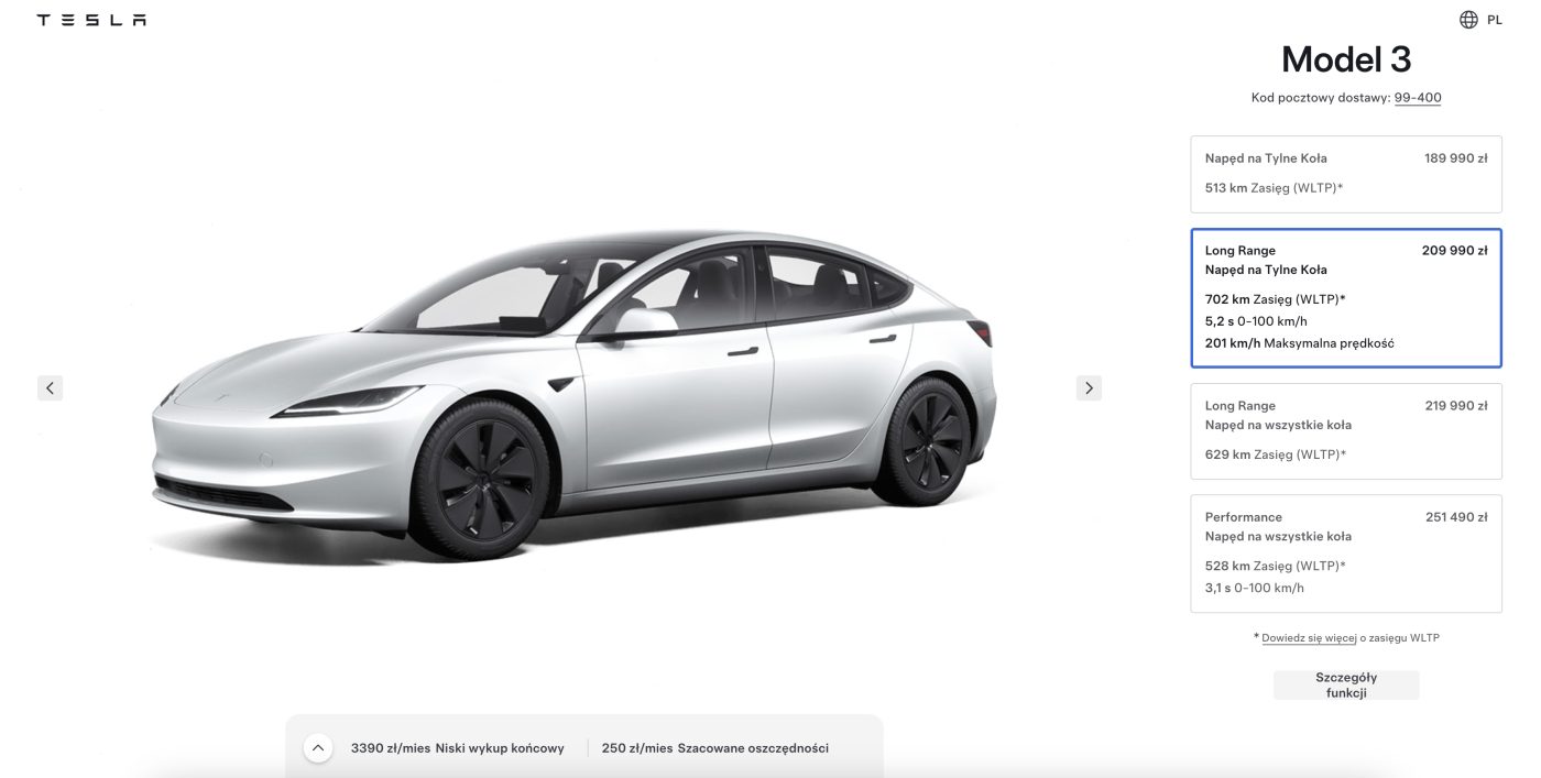 Tesla Model 3 LR RWD